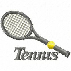 Tennis Embroidery Design 7